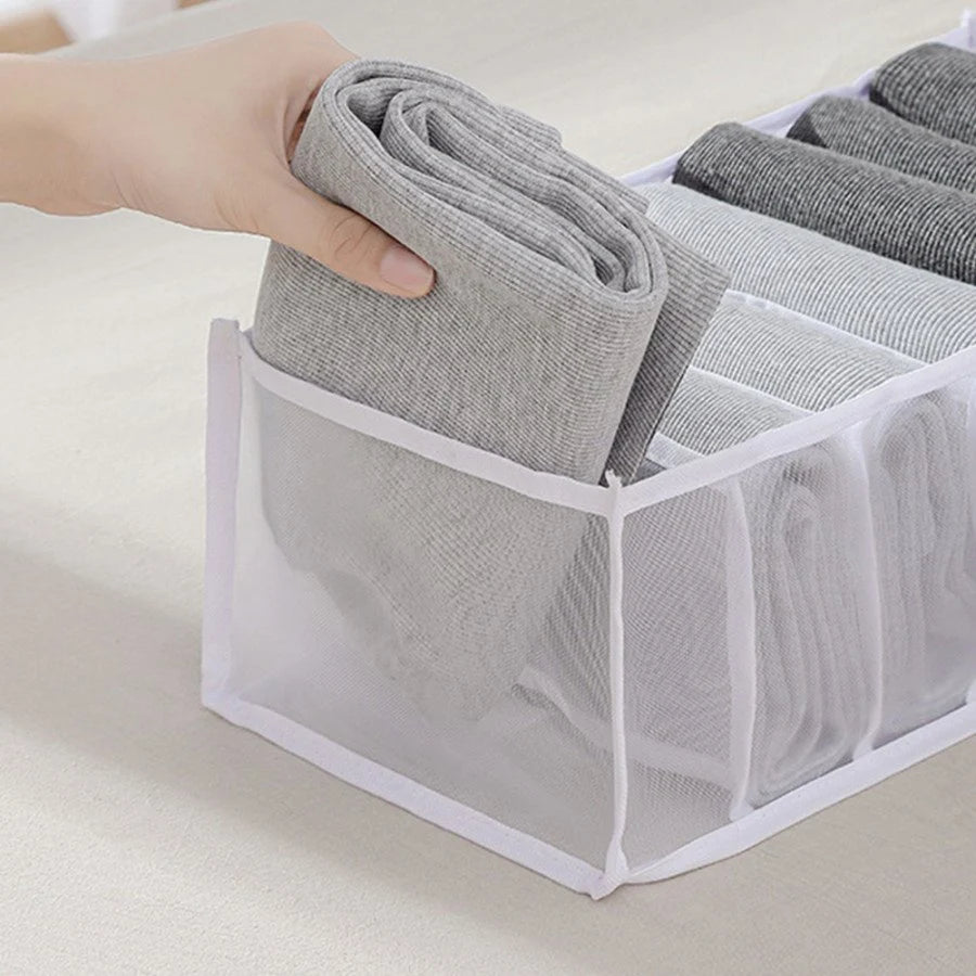 7-Grid Fold & Go Clothes Organizer