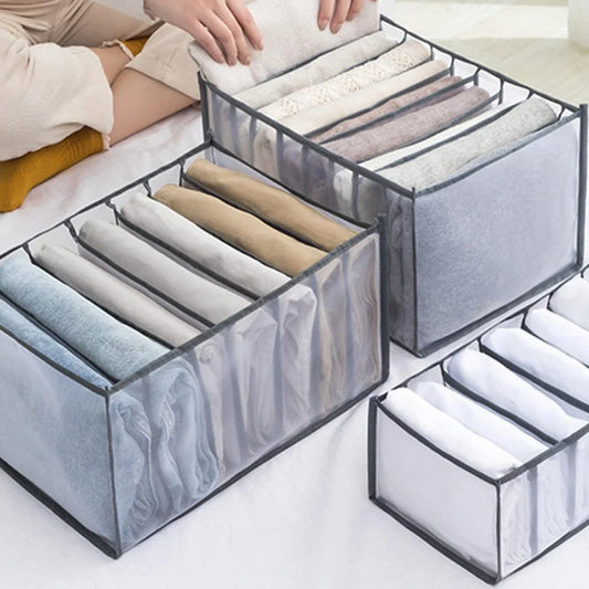 7-Grid Fold & Go Clothes Organizer