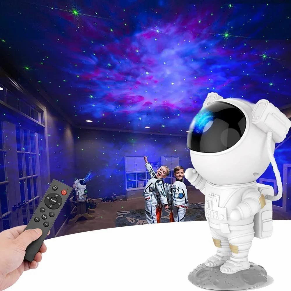 CosmoGlow™ Astronaut LED Projection Lamp