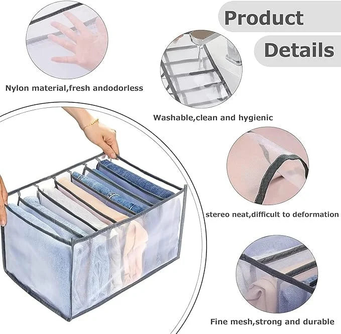 7-Grid Fold & Go Clothes Organizer