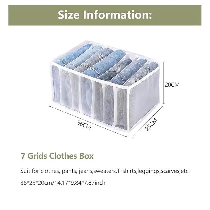 7-Grid Fold & Go Clothes Organizer
