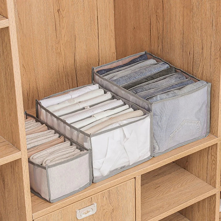 7-Grid Fold & Go Clothes Organizer