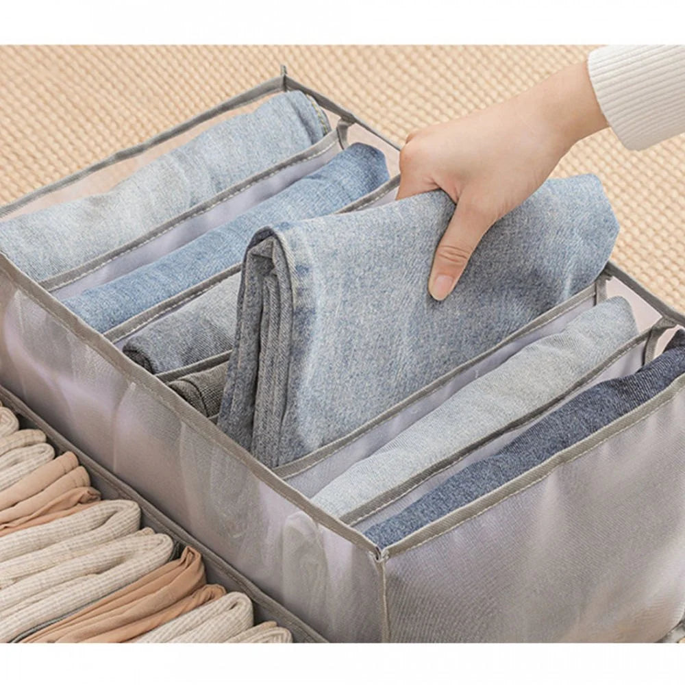 7-Grid Fold & Go Clothes Organizer
