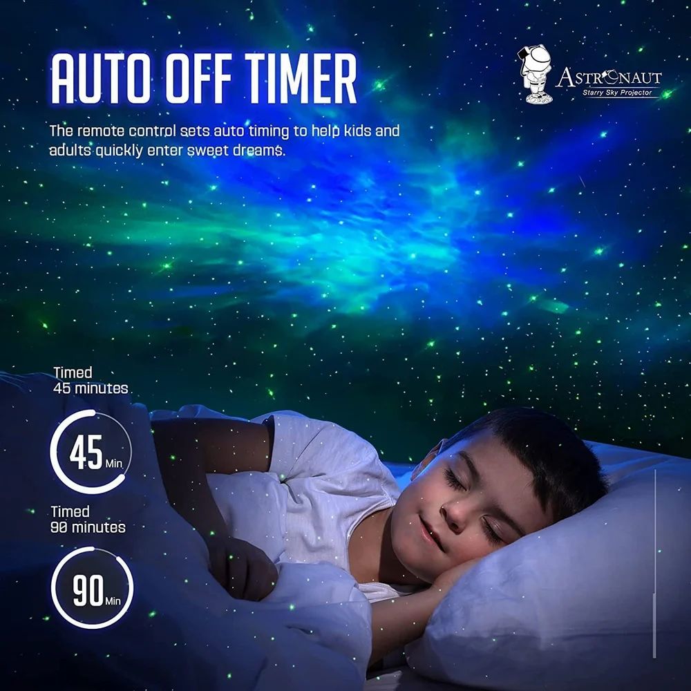 CosmoGlow™ Astronaut LED Projection Lamp
