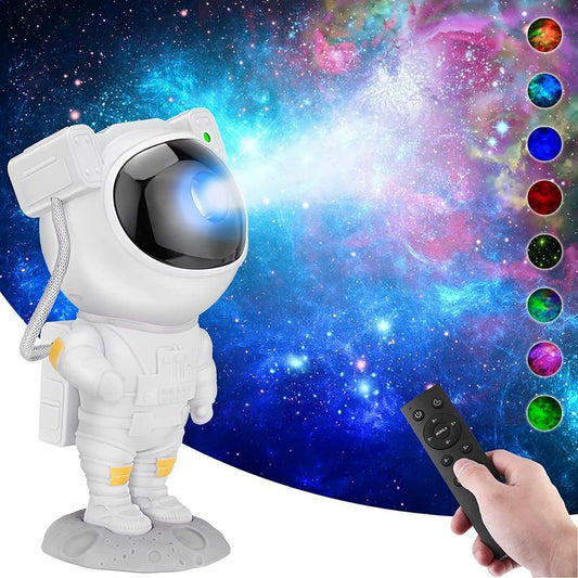 CosmoGlow™ Astronaut LED Projection Lamp