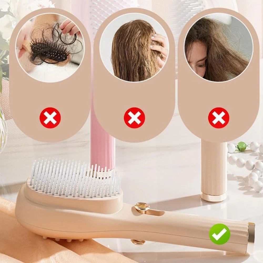 Self-Clean Hair Brush